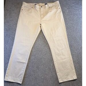 7 Diamonds Clifton Slim Straight Tan Chinos Men's Pants Size 42/30 Golf Preppy